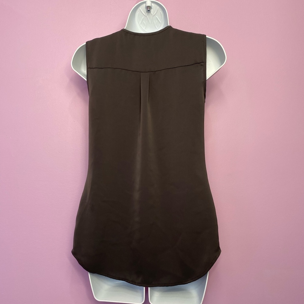 Le Chateau Sleeveless Blouse XXS Dark Grey - Picture 2 of 4